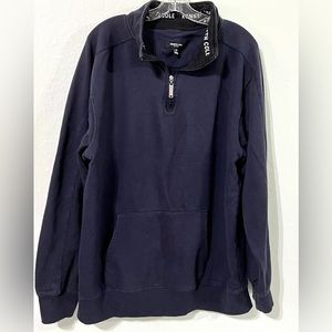 KENNETH COLE 1/2 ZIP DARK COLORED LONG SLEEVE PULLOVER SZ. 2X   #165